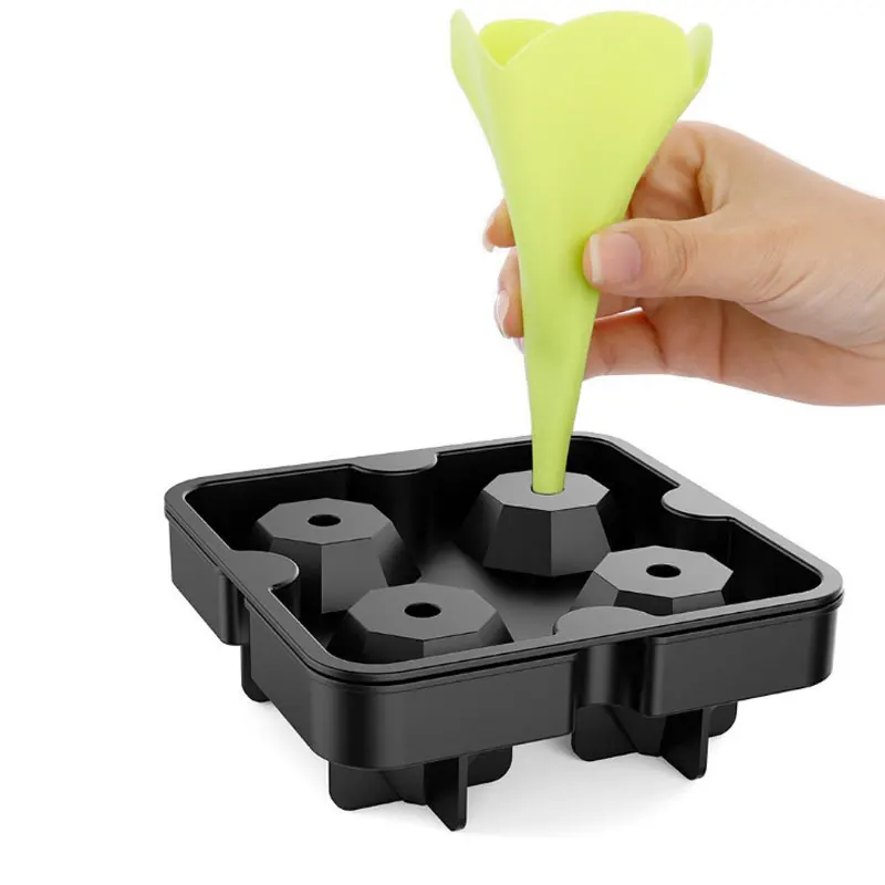 NEW-4-Cavity-Diamond-Shape-3D-Ice-Cube-Mold-Maker-Bar-Party-Silicone-Trays-Chocolate (1)