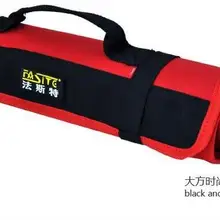 FASITE электрик катушка складная сумка для инструментов 21 карманы, органайзер для вещей красный