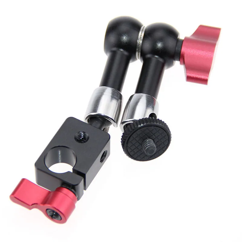7 Inch Adjustable Articulating Magic Arm With 14 Hot Shoe Mount Thread Rod Clamp Fr Monitor LED Light DSLR Camera Camcorder (4)