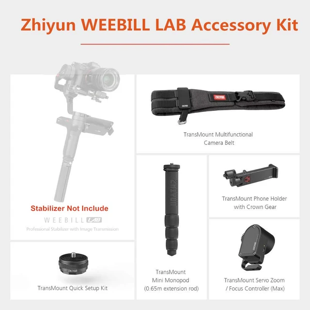 Zhiyun WEEBILL Creator Accessories Kit,Include Zoom/Focus Controller(Max),Quick Setup Kit,Camera Belt etc. - AliExpress