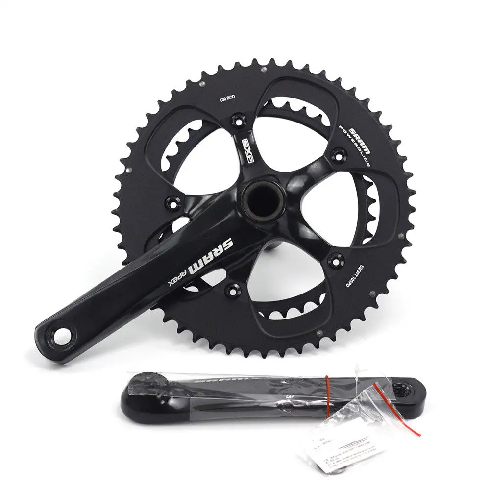 Price SRAM Apex Road Bike Bicycle Crankset GXP Tooth Plate Length 170 172.5 53 39T Disk Road Bike 130BCD