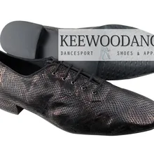 Новые черные латинский бальный танец со змеей качественные мужские туфли для танго вечерние туфли свадебные туфли для улицы и дома