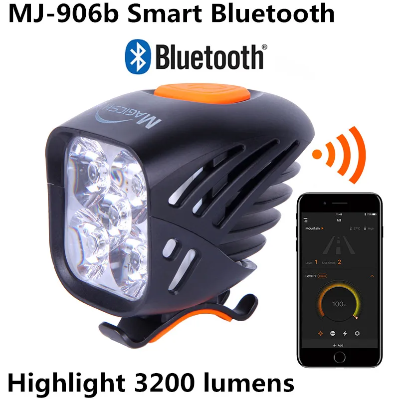 Американский маг MJ-906B Bluetooth велосипедная фара Смарт Выделите горный освещение