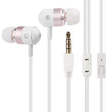 New URBANFUN White Dynamic Unit In ear Earphone 3 5MM HiFi Bass Noise Cancelling Earbuds