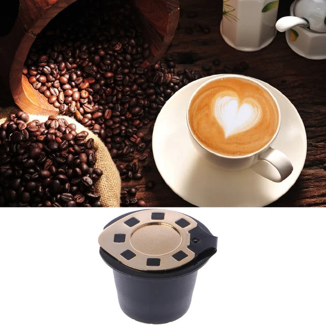 Best Price Refillable Reusable Coffee Capsule Filter Cup Basket style Permanent Metal Mesh #0703