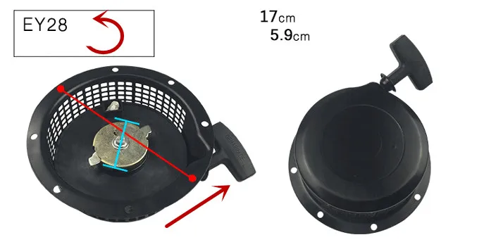 EY28 RGX3500 со Шнуровым стартёром подходит для детали генераторного двигателя, EY28, RGX3500 бензиновый двигатель, Замена Высокая модель