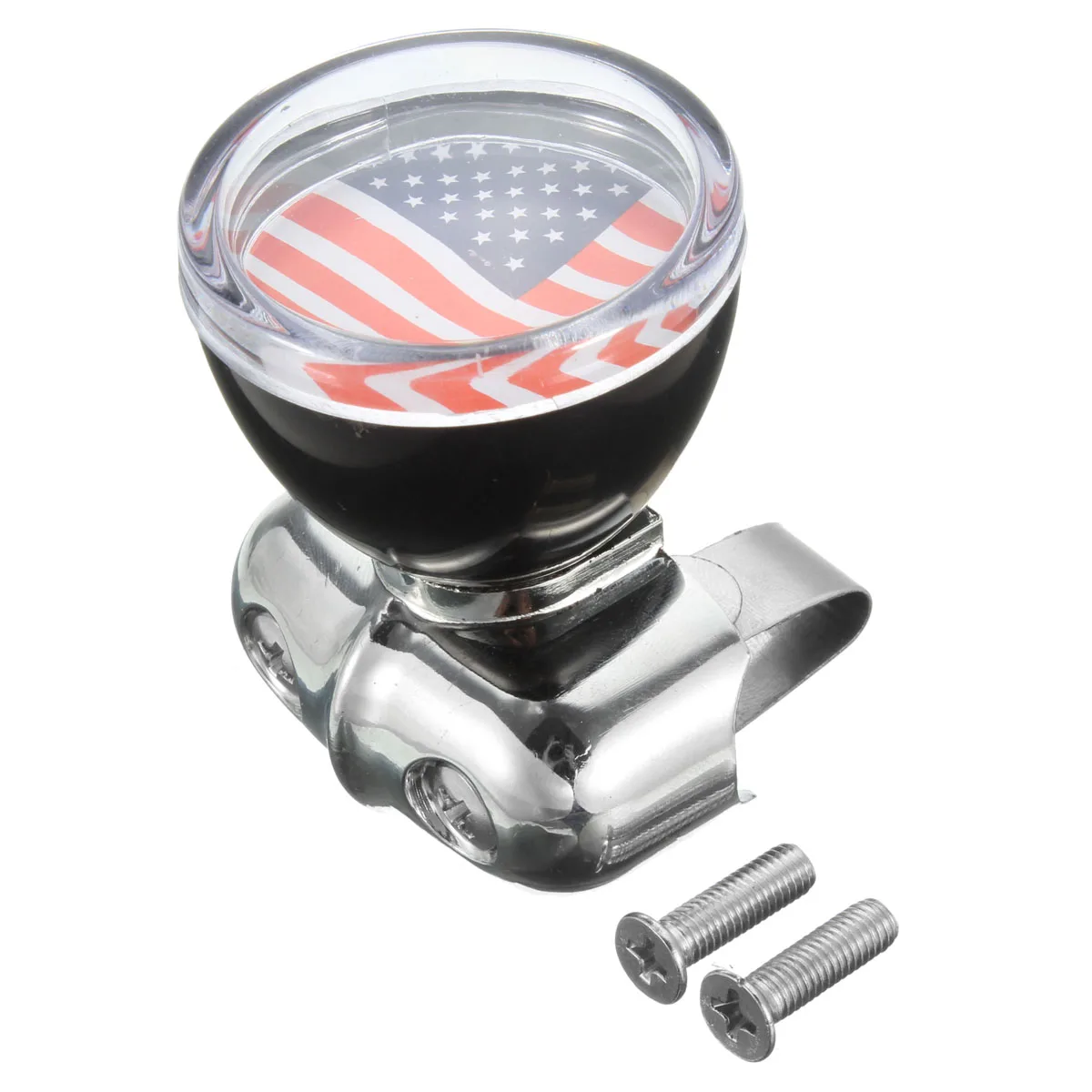 Universal USA Flag Steering Wheel Spinner Suicide Power Knob Handle Car