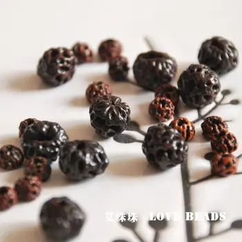 

10 pcs/lot Bodhi seeds Buddhist mala black beads 5x8mm 8x10mm bracelet necklace earing jewelry craft findings handmade material-