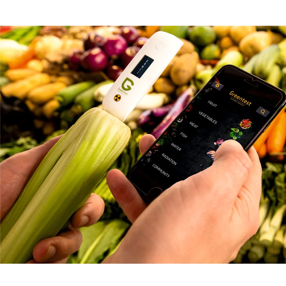 Greentest ECO Mini Radiation/Water Hardness/Nitrate Tester Dietary Nitrates Fruits/Vegetables/Meats/Fishes Surpport Bluetooth