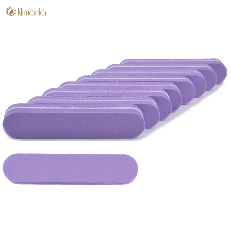20pcs/lot Mini Nail File Buffer Block Purple Sponge Nail Buffer emery