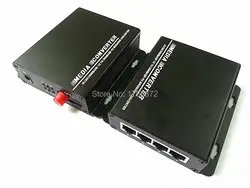 1 пара (A + B) волокно Media Converter с 4 RJ45 10/100/1000 Мбит/с 1 порт FC Волокно