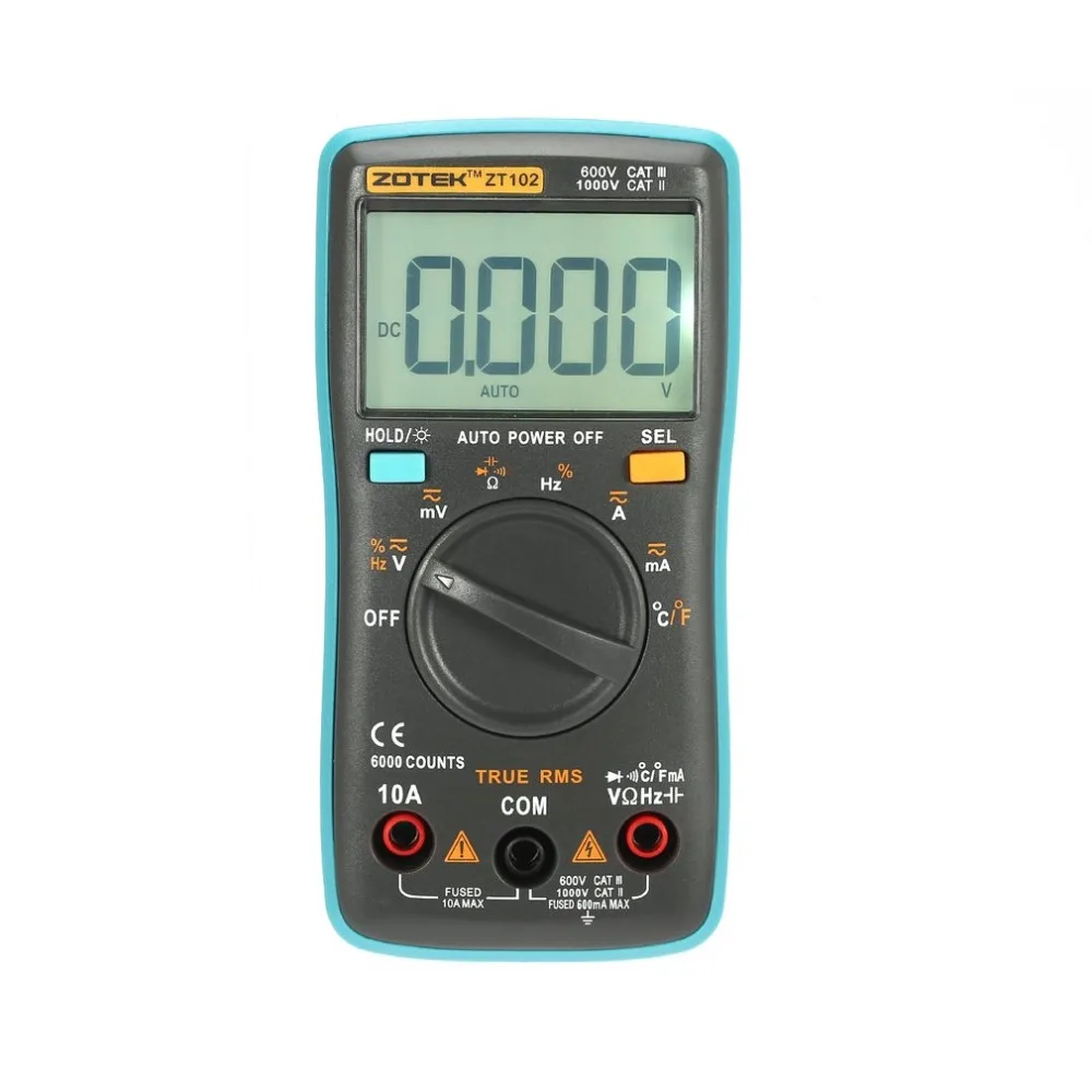 Goede Koop ZOTEK ZT102 Multimeter Mini 6000 Telt Auto Range Digitale