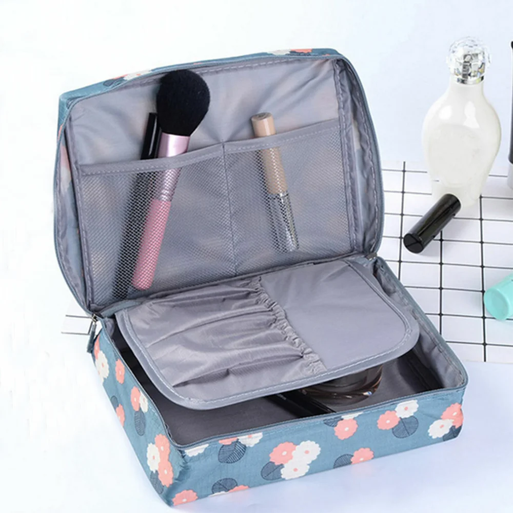Многофункциональный нейлоновый органайзер для путешествий, сумка для женщин, Дамская моющаяся косметичка на молнии для ванной, сумка для хранения, инструмент для макияжа