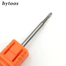 HYTOOS Cuticle Clean Burr Tungsten Carbide Nail Drill Bit 3/32″ Rotary Cutter For Manicure Professional Dead Skin Removal Tools