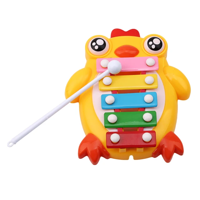 Animal Chicken Shape Xylophone Toy Hand Knock Glockenspiel Piano Toy