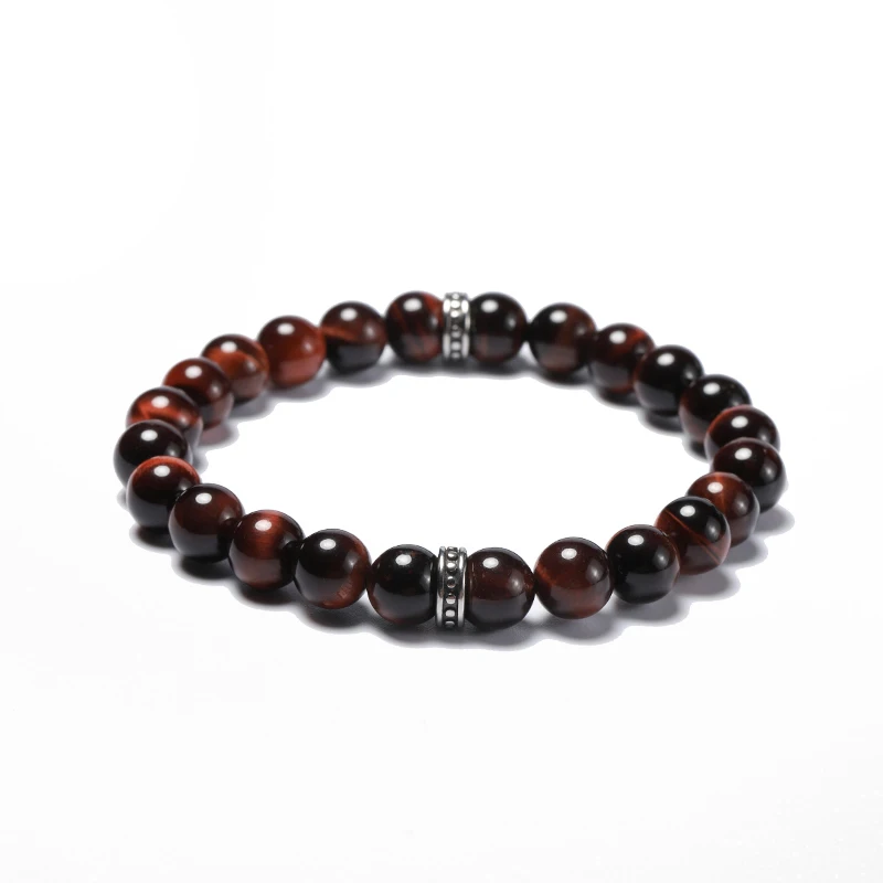 

2019 New Arrivals Hot Fashion Simple tiger eye stone stainless steel Charm Bracelets For Women & Men Jewelry