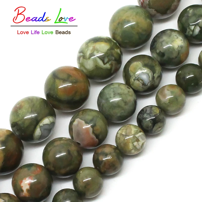 

Natural Green Old KAMBABA Jasper Stone Beads 6mm 8mm 10mm For Jewelry Making DIY Jewelry 15inches (F00580)
