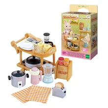 Sylvanian Families кукольный домик, игровой набор, кухонная посуда, набор аксессуаров, подарок, игрушка для девочки, без фигурки, Новинка#5090