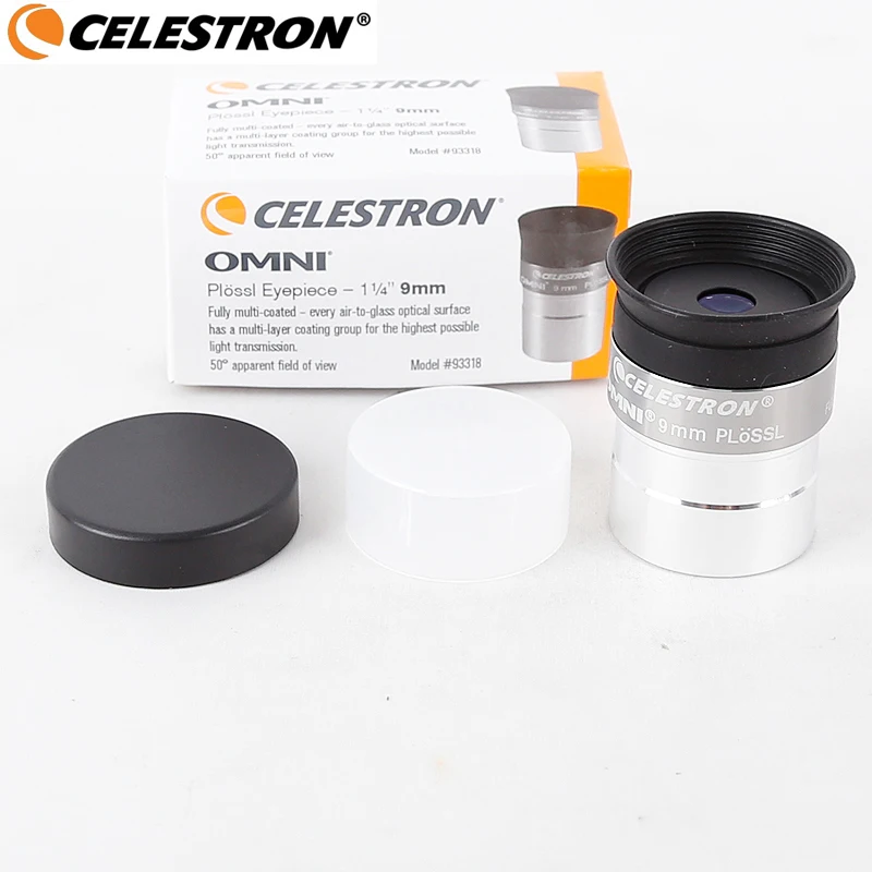 Celestron omni 4 мм 6 мм 9 мм 12 мм 15 мм 32 мм 40 мм и 2x окуляр и линза Барлоу полностью многослойный металлический астрономический телескоп