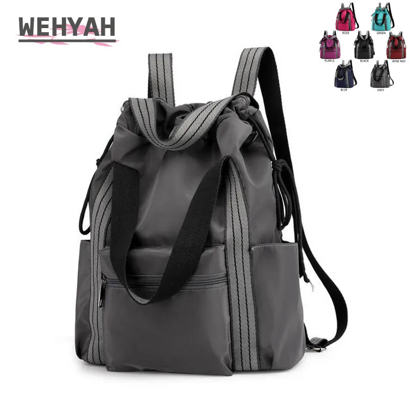Wehyah Drawstring Backpack Woman Bags for Women Laptop Backpack Men Travel Storage String Waterproof Shoulder Shopping