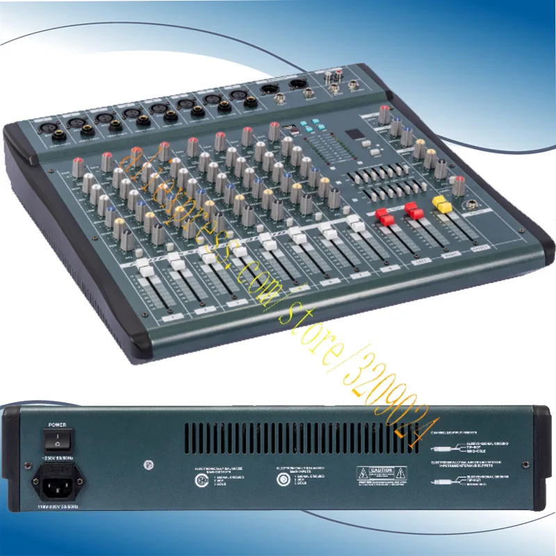 High Quality 8 Channel Audio Music USB Mixer Mixing Console Pro Digital effect processor Console de
