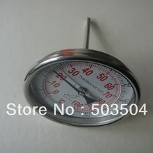 4 дюйма 0-100C WSS промышленный биметаллический термометр с 1/2NPT нить обратное соединение