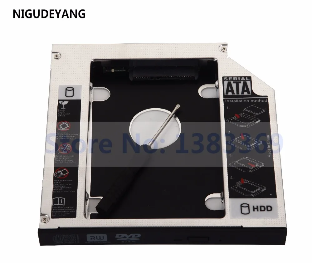 NIGUDEYANG 2nd SATA жесткий диск HD твердотельный диск Caddy адаптер для acer Aspire 7741 7741G 7741Z 7741ZG