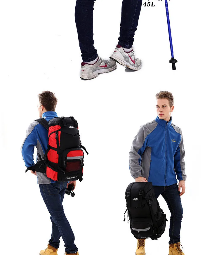 45L камуфляжный рюкзак, сумка для альпинизма, большая емкость, походный рюкзак, рюкзак для палатки A4817