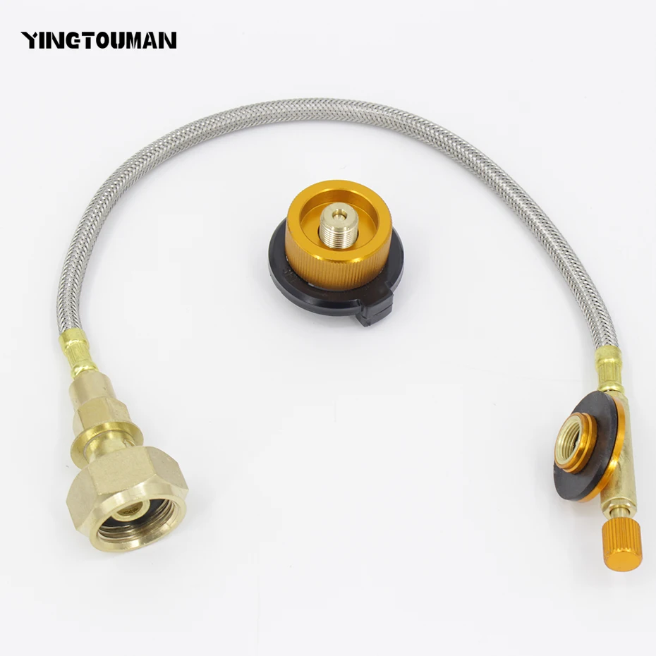 

Outdoor Gas Stove Camping Stove Propane Refill Adapter Burner LPG Flat Cylinder tank Coupler Bottle Adapter Save Camping Tackle