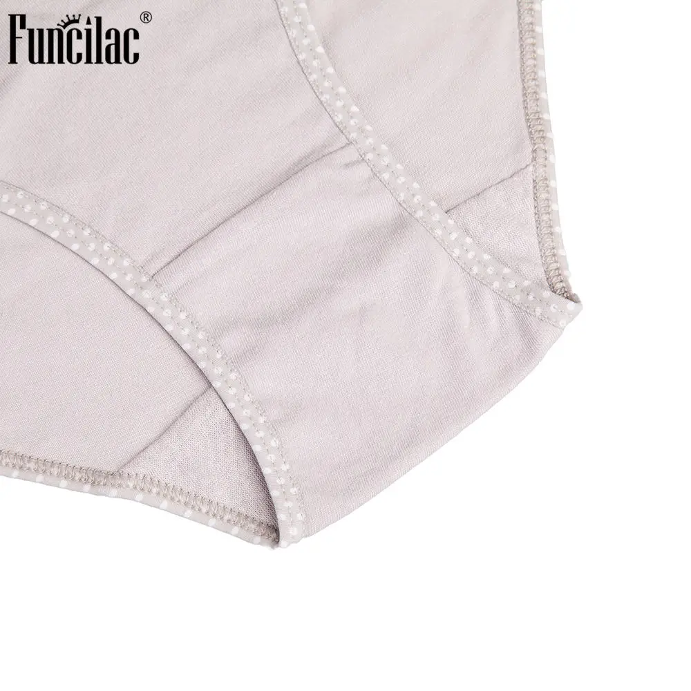 FUNCILAC нижнее белье женские трусы хлопок в горошек с принтом пэчворк плюс размер