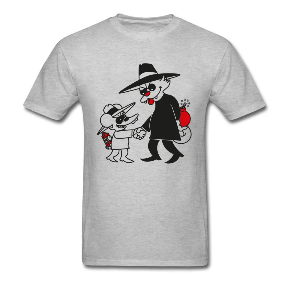 Casual cat vs mouse 11083 Custom Short Sleeve Summer/Fall Tops Tees 2018 Popular O-Neck 100% Cotton Tee Shirts Young T Shirts cat vs mouse 11083 grey
