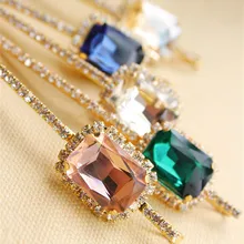 Nueva Manera de Corea Accesorios Para el Cabello Rhinestone de la Gema de Acrílico Pinzas Para el Cabello Broches para Las Mujeres