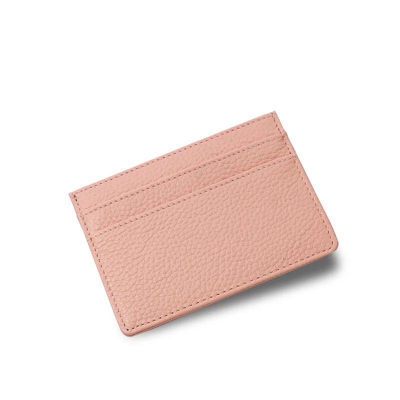 Стиль японский стиль зерно кожаный кошелек Миниатюрный держатель карт маленький дорожный порошок кошелек для денег
