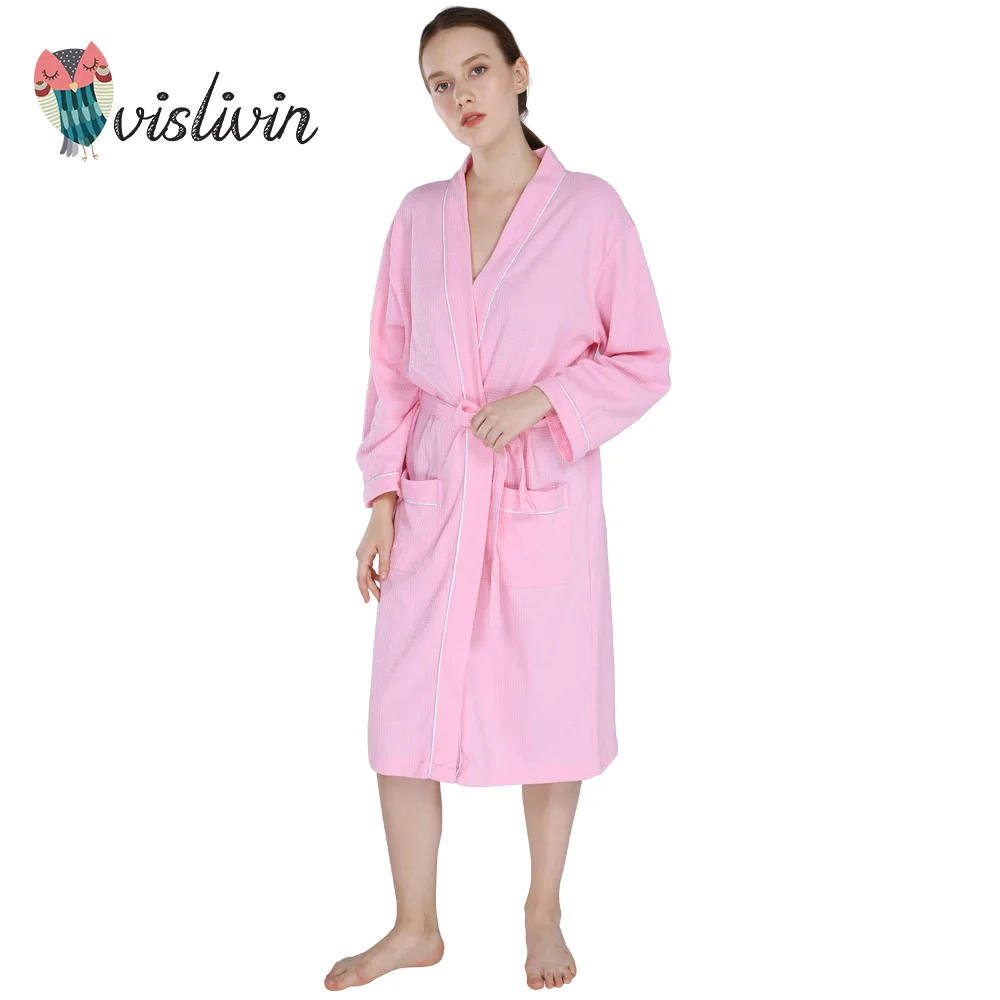 Vislivin Women Winter Robe Thick Lounge Autumn Warm Coat Long Sleeve
