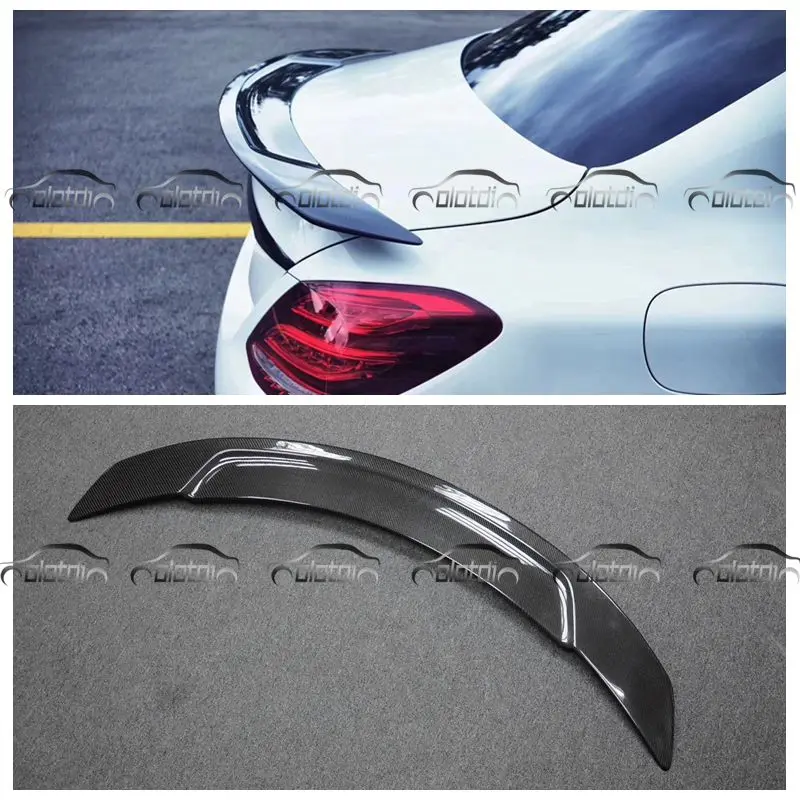 

OLOTDI For Mercedes W205 RT Style Spoiler Carbon Fiber Back Rear Trunk Wing Spoiler For BENZ W205 4 Door