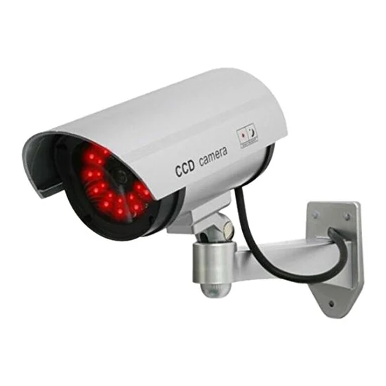 

2 Packs UDC 4 silver Fake Security Camera with 30 Illuminating LEDs (Silver)