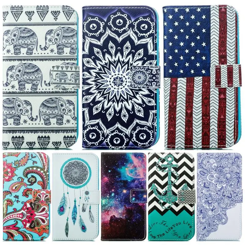 

Flip Leather Phone Case for Samsung Galaxy Alpha G850 G850F G8508S Capa Sunflower Cover Wind Chimes Coque Fundas Shell Bag D23Z
