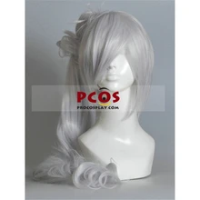 Косплей RWBY парик Weiss schnee волнистые хвостами Косплэй парик mp000679