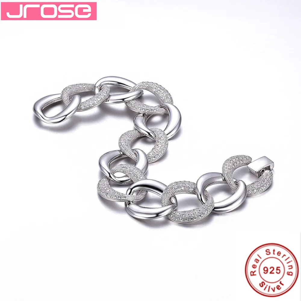 

Jrose 100% genuine, 925 sterling silver bracelet, engagement present, female favorite, oval heart, heart to heart, white