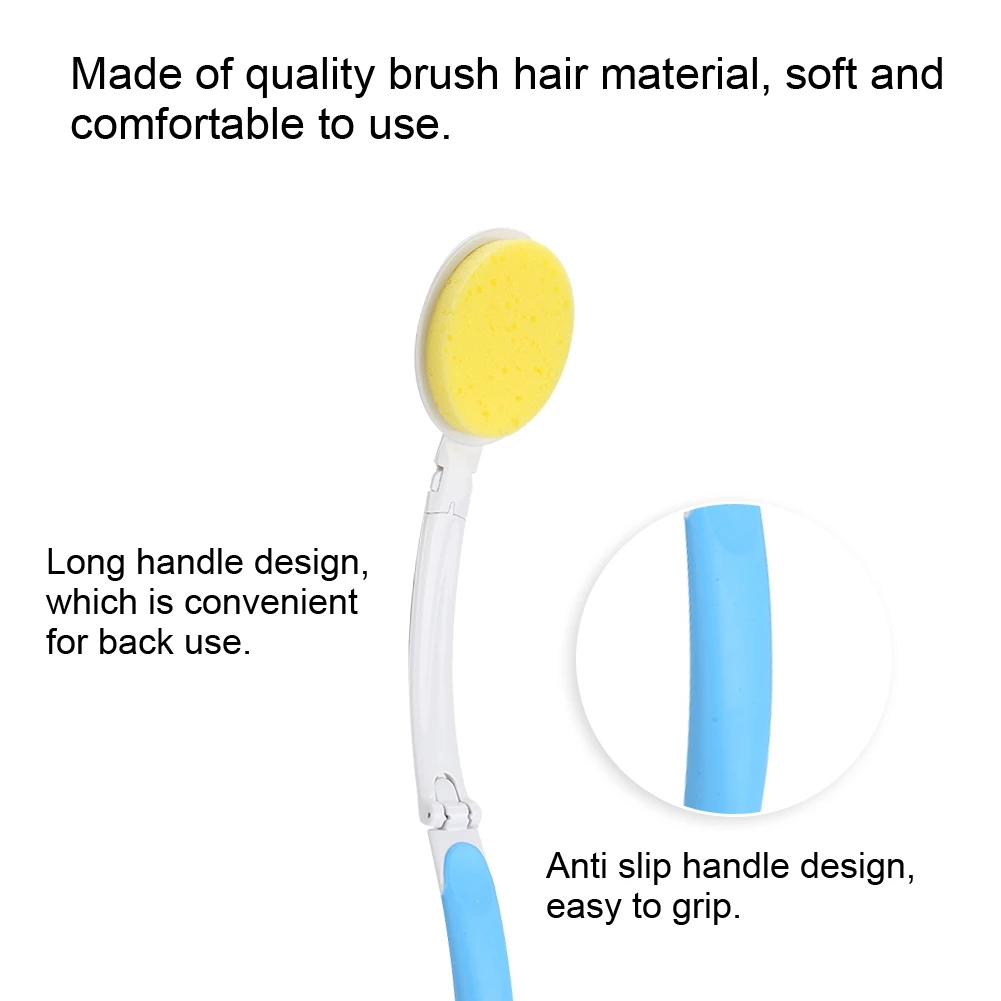 Многофункциональная Складная длинная ручка для тела, щетка для душа для ванной, щетка для чистки спины