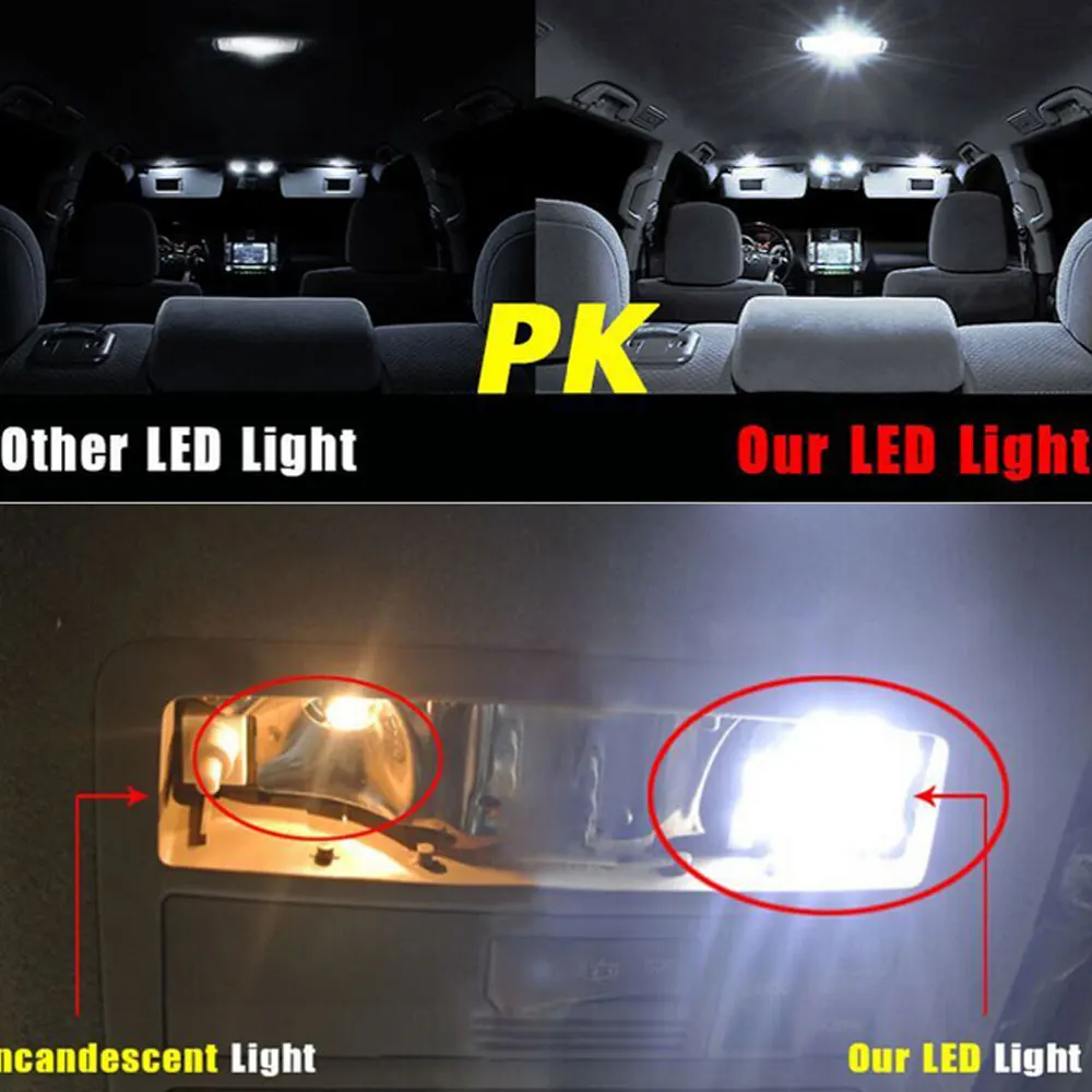 23 шт белый яркий подкладке светодиодный свет набор ламп комплект для 2013- Honda Accord T10 светодиодный Интерьер Чтение свет
