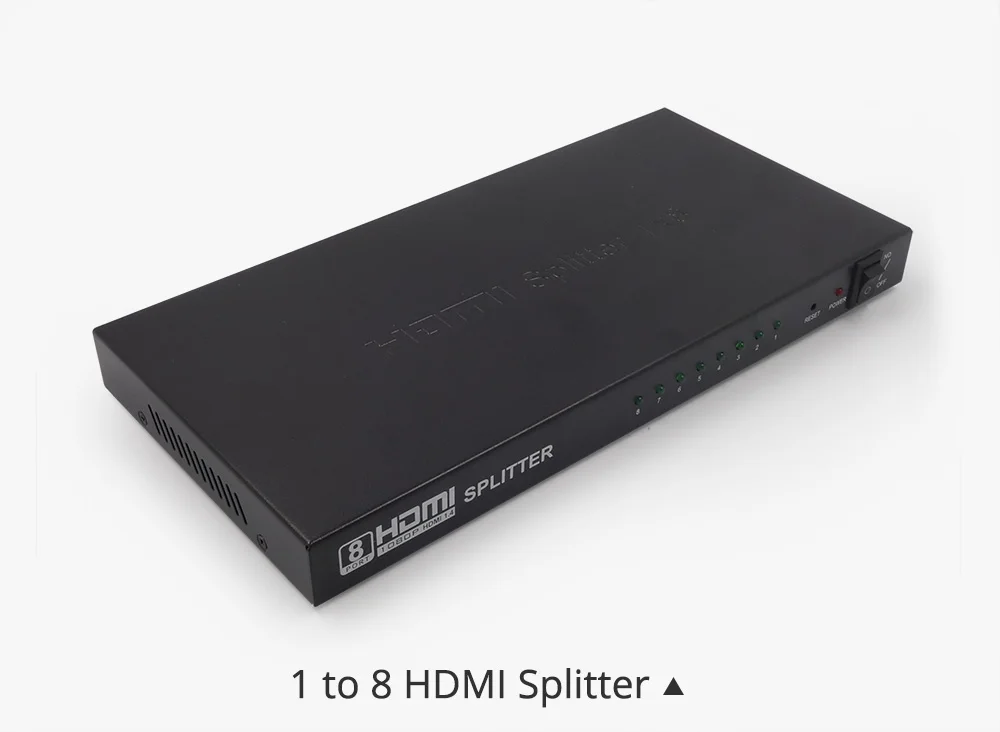 Для DVD PS3 Xbox с Мощность без Переключатель HDMI Разделение тер Full HD 1080 p 2 K * 4 K видео HDMI 1X2 1X4 1X8 Разделение 1 в 2/4/8 из двойной дисплей