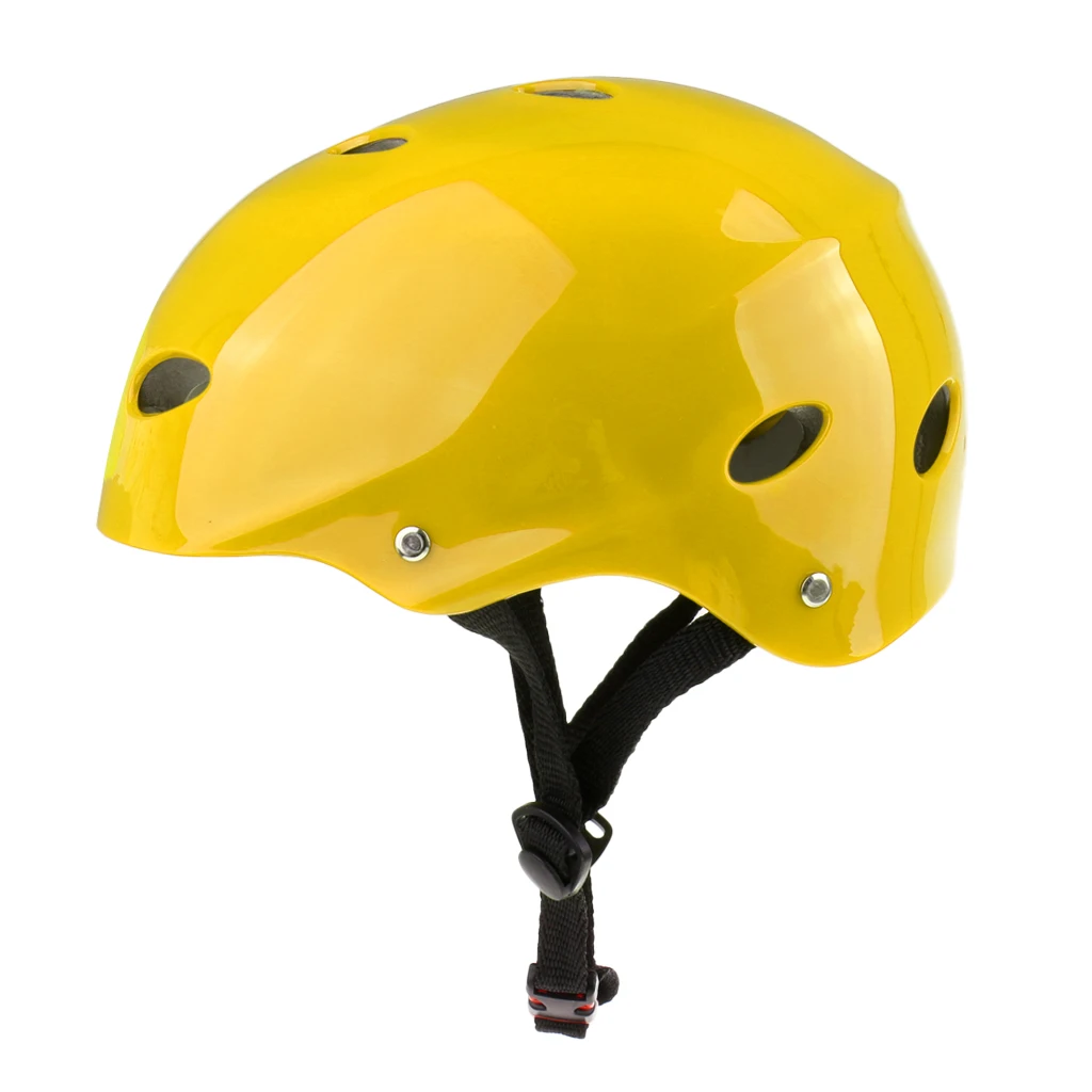 Желтый шлем безопасности водного спорта для Вейкборда каяк каноэ лодка серфинг