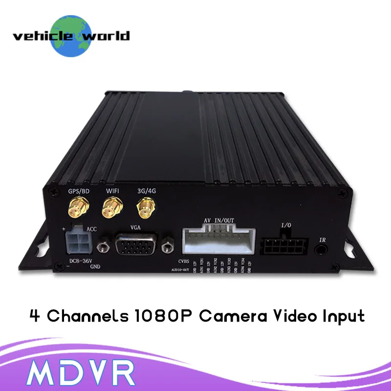 Автомобильный продукт безопасности 1080 P 4CH SD карта MDVR с 3g gps wifi|Видеорегистратор
