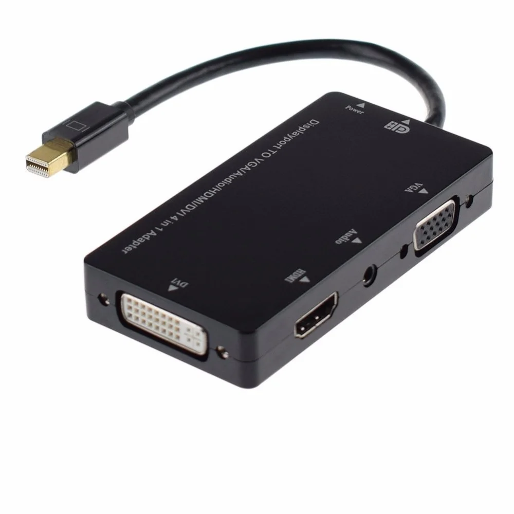 Besiuni Mini Displayport DP к HDMI VGA DVI аудио Thunderbolt совместимый 1080P Кабель-адаптер для Apple Macbook Air Pro