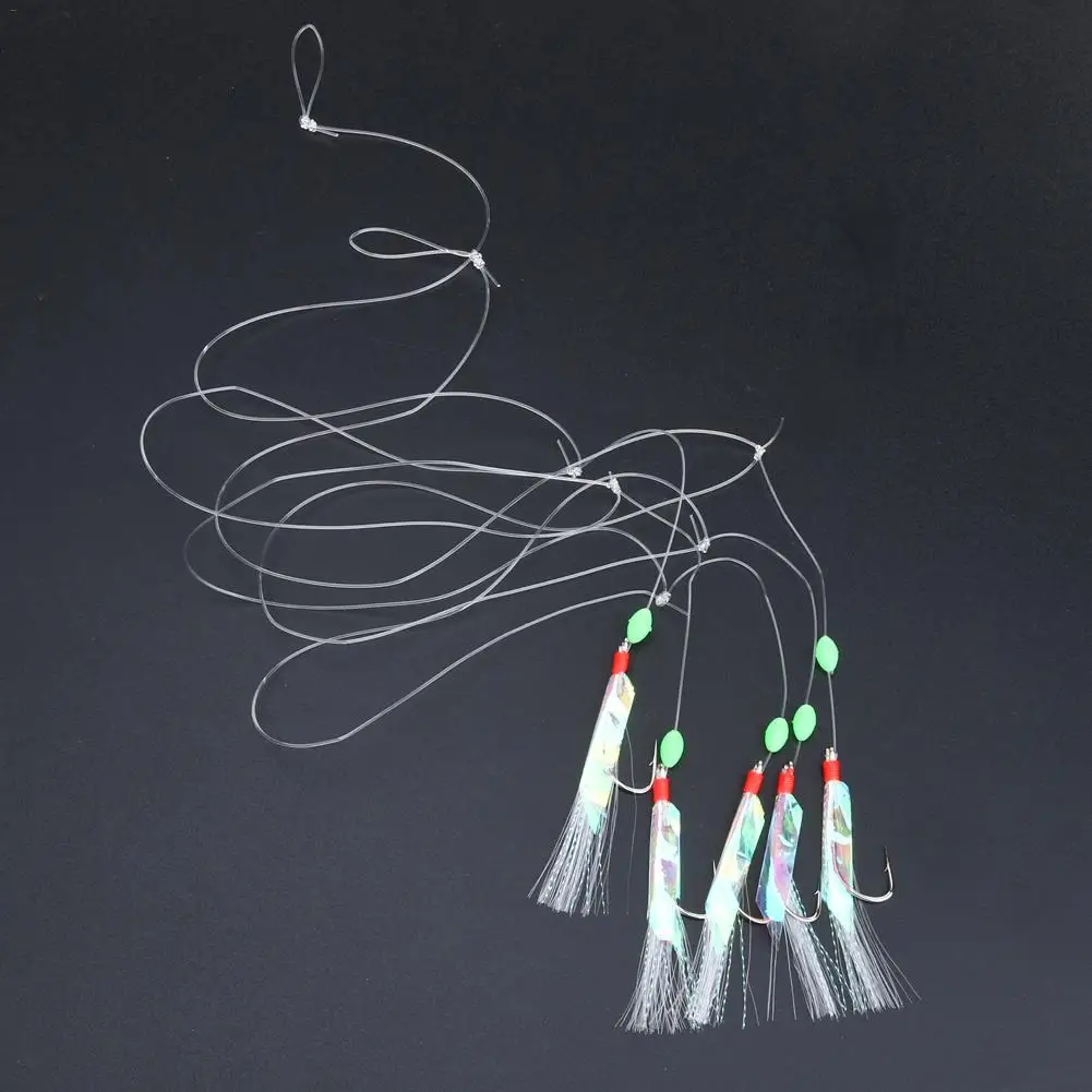5 Pcs Steel Carbon Mackerel Feathers Bass Cod Fishing Lures Sea Fishing Tackle Boat Luminous Fishing Hook Treble Fishing Lures 5 Pcs Steel Carbon Mackerel Feathers Bass Cod Fishing Lures Sea Fishing Tackle Boat Luminous Fishing Hook Treble Fishing Lures