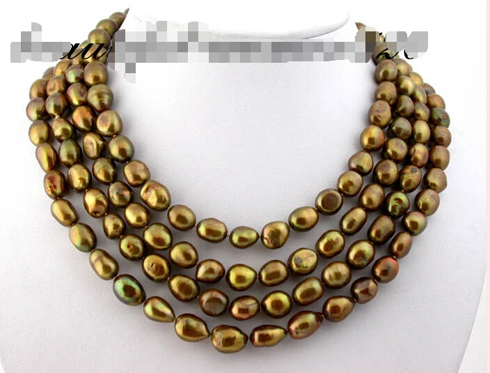 

z1124 65" coffee 14mm baroque freshwater pearl necklace (A0329)