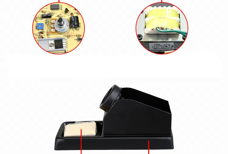 220 В 60 Вт постоянная Регулируемая температура электрическая паяльная станция интеллектуальный контроль температуры паяльник+ мультиметр