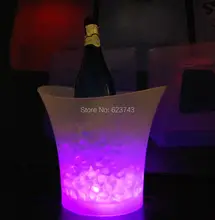 5L Volumen kunststoff led eiskübel farbwechsel, 5L bars nachtclubs LED leuchten eiskübel Champagner wein bier eiskübel bars