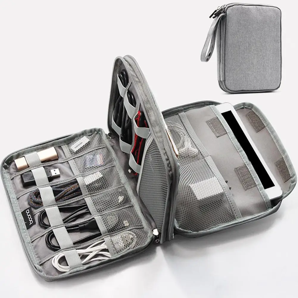 

Multifunction Portable Electronic Accessories Travel case,Cable Organizer Carry Bag for USB Cable U Disk Digital Accessories